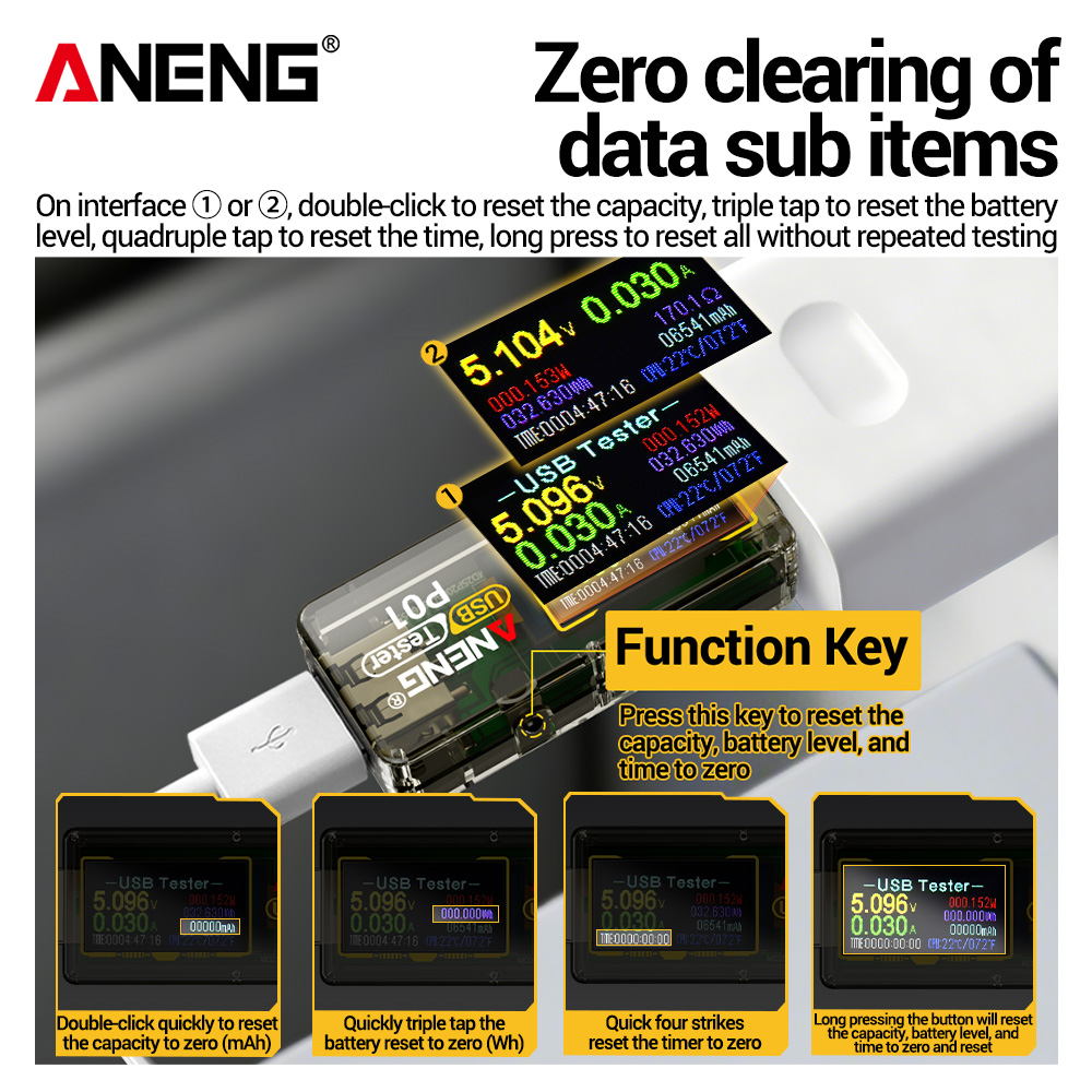 ANENG P01 USB Tester Voltmeter - đánh giá và giá Logic Analyzer Usb